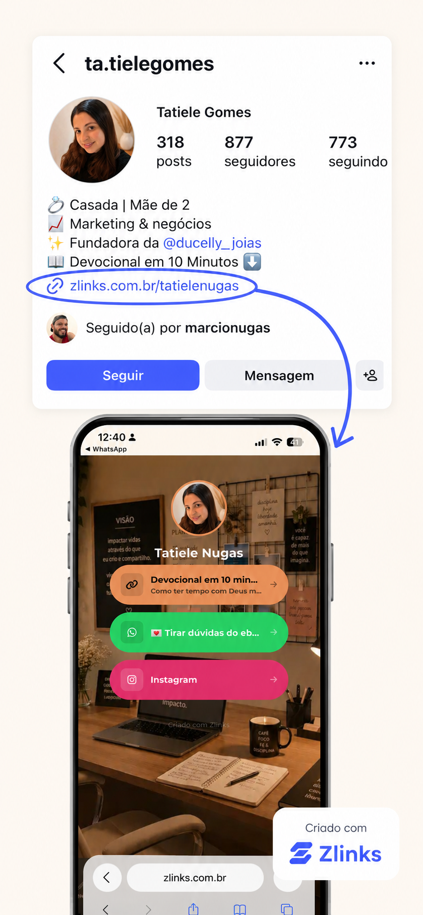 Exemplo Zlinks 5