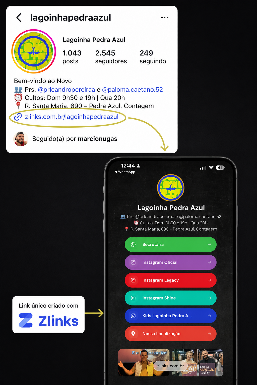 Exemplo Zlinks 6